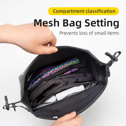 ROCKBROS Waterproof Bicycle Bag Folding Bike Front Basket Shoulder Pack Handlebar Bag