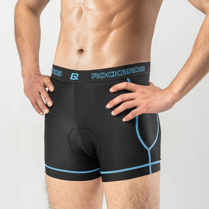 ROCKBROS Sports Men's Cycling Underwear Liner Shorts 3D Padded