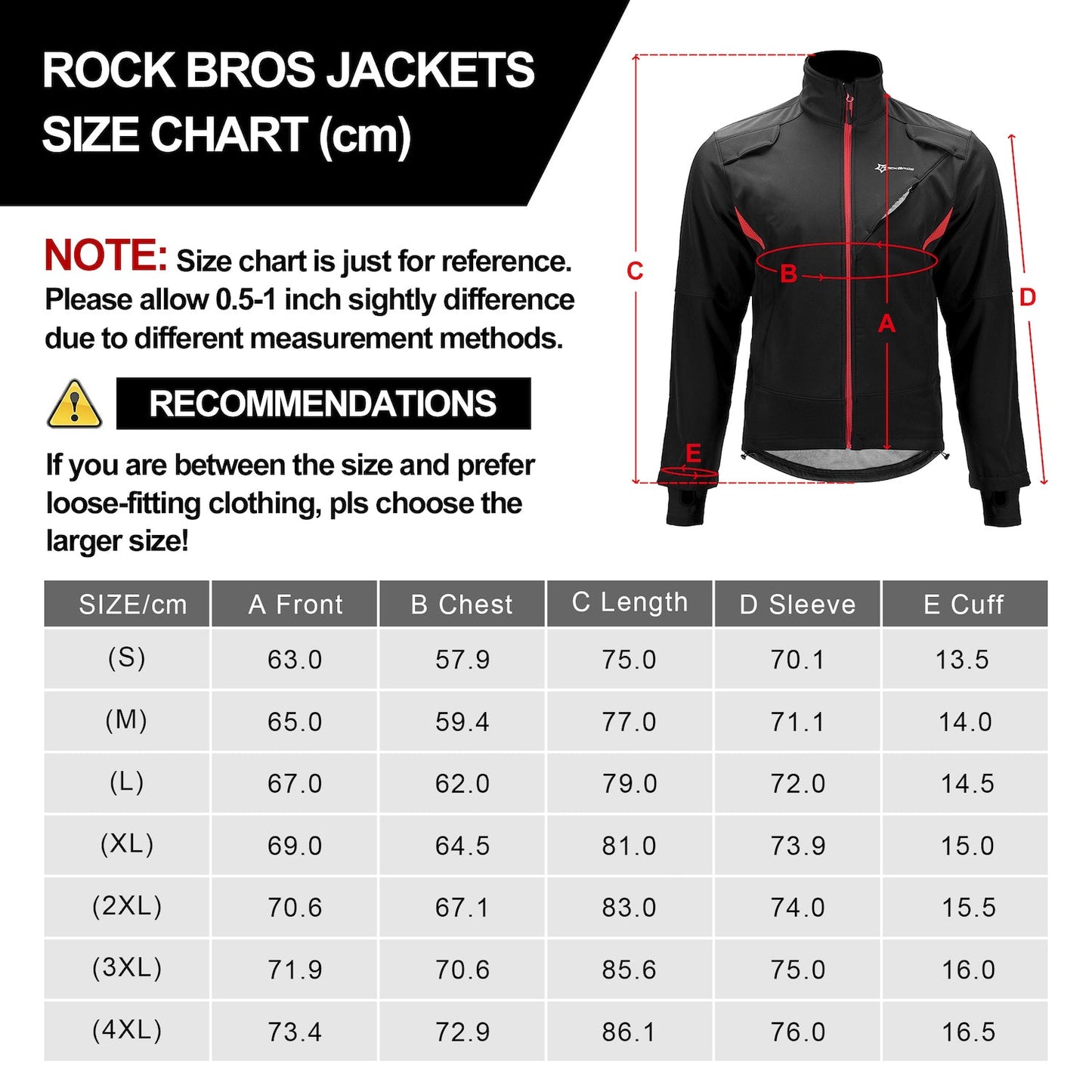 Winter Cycling Jacket Fleece Thermal Warm Windproof Water-Resistant