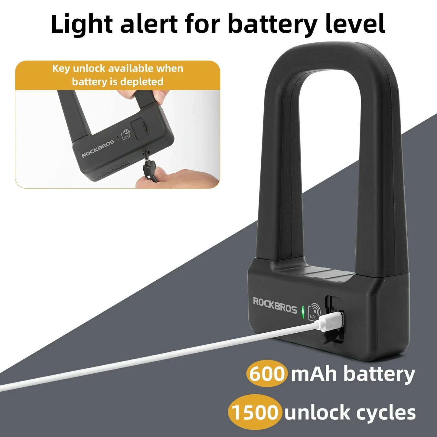 ROCKBROS NFC Smart Bike U Lock