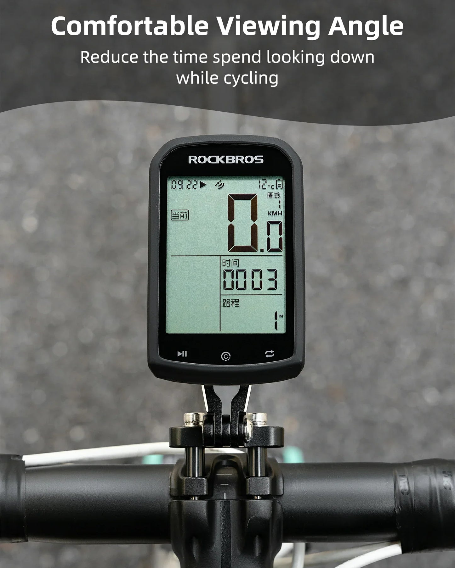 Bike Computer Mount Out-Front Aluminum Integrated