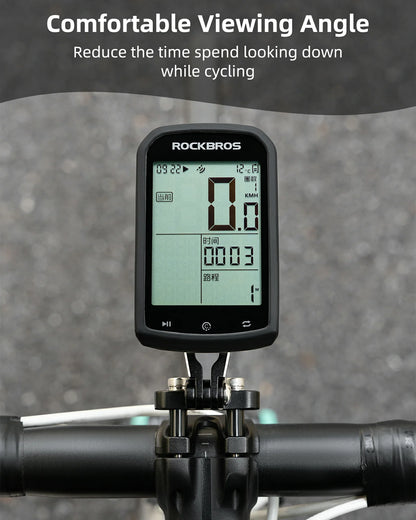 ROCKBROS Bike Computer Mount Out-Front Aluminum Integrated Bicycle Cycling Computer Mount