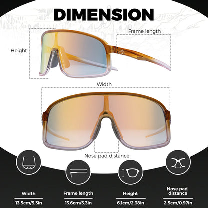 Polarized Photochromic Cycling Sunglasses