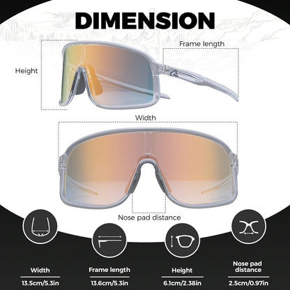 Polarized Photochromic Cycling Sunglasses