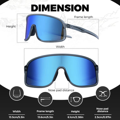 Polarized Photochromic Cycling Sunglasses