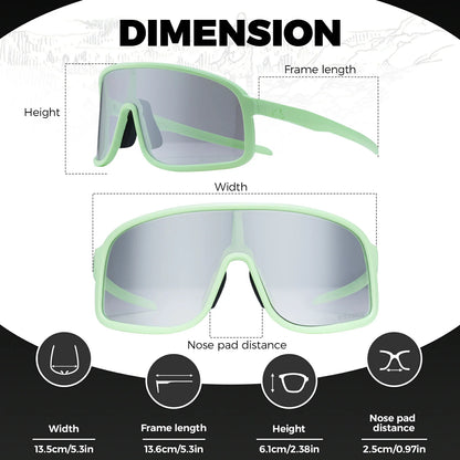 Polarized Photochromic Cycling Sunglasses