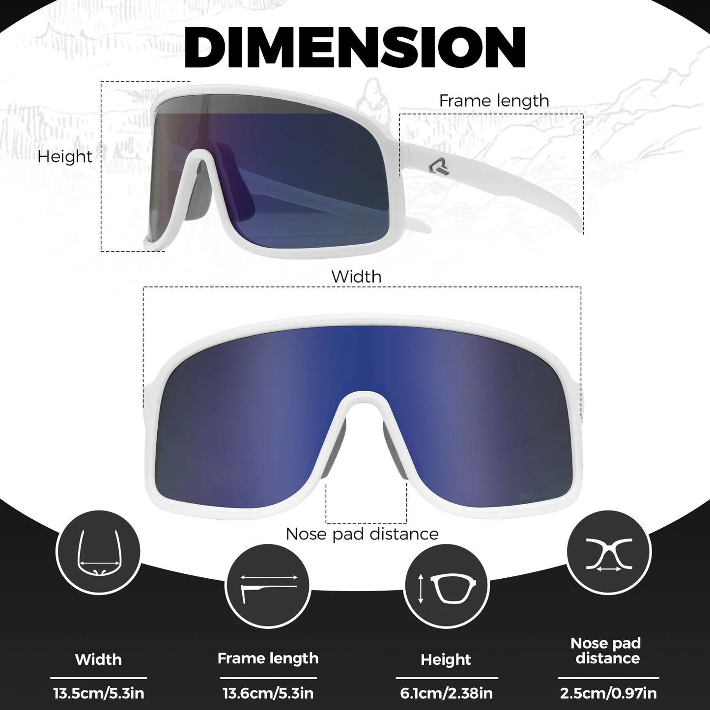 Polarized Photochromic Cycling Sunglasses