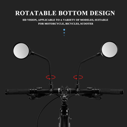 ROCKBROS Bike Mirror Handlebar Mount Safe Rear View Mirror