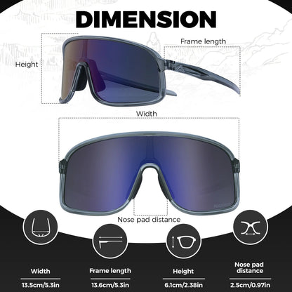 Polarized Photochromic Cycling Sunglasses