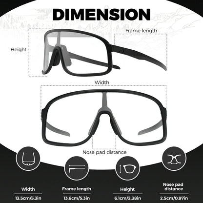 Polarized Photochromic Cycling Sunglasses