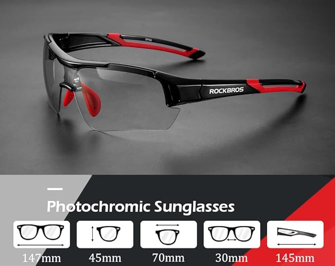 Adaptive Lens Photochromic Cycling Sunglasses