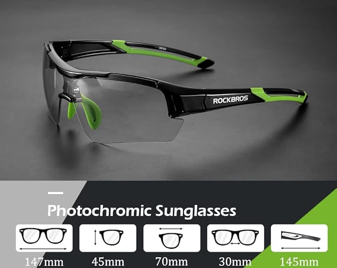 Adaptive Lens Photochromic Cycling Sunglasses