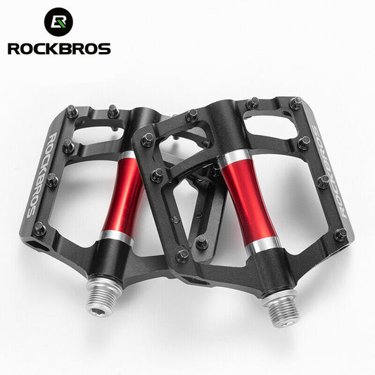 ROCKBROS Super Lightweight Bike Pedals in Black or Red (Pair)