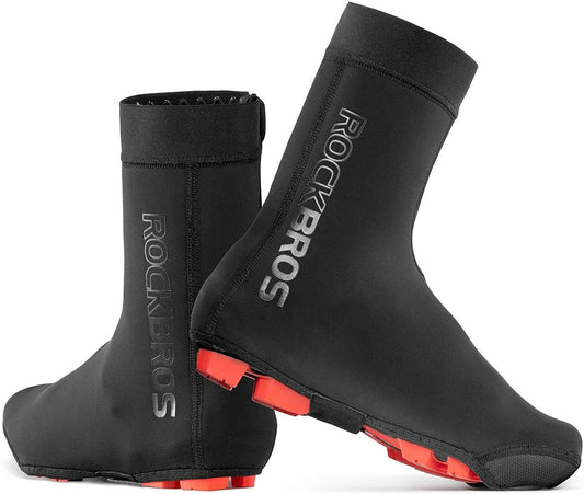 ROCKBROS Cycling Bike Shoe Cover Warm Sport Fleece Road Race Windproof Overshoes
