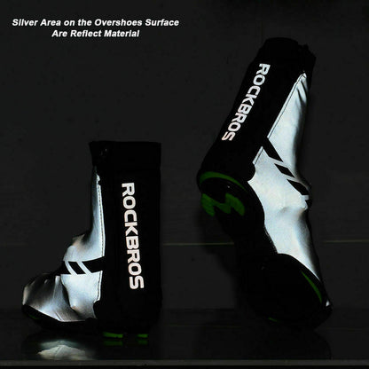 ROCKBROS-Cycling Shoes Covers Winter Thermal Overshoes Rainproof