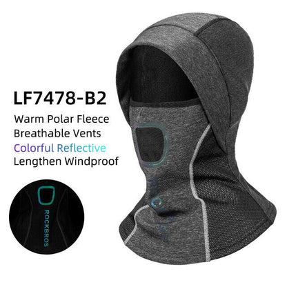 ROCKBROS Face Mask Climbing Hiking Fleece Thermal Windproof Cycling Headwear