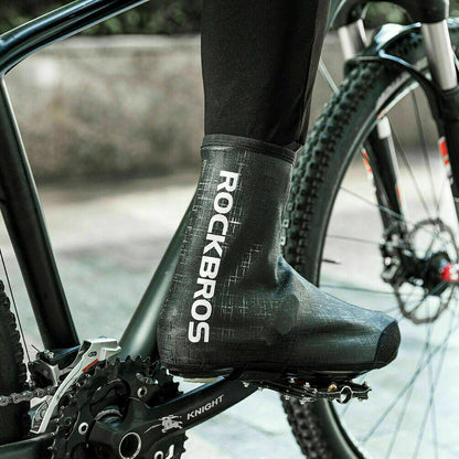 ROCKBROS Winter Cycling Shoes Cover Rain Boot Cover Skiing Shoe Cover