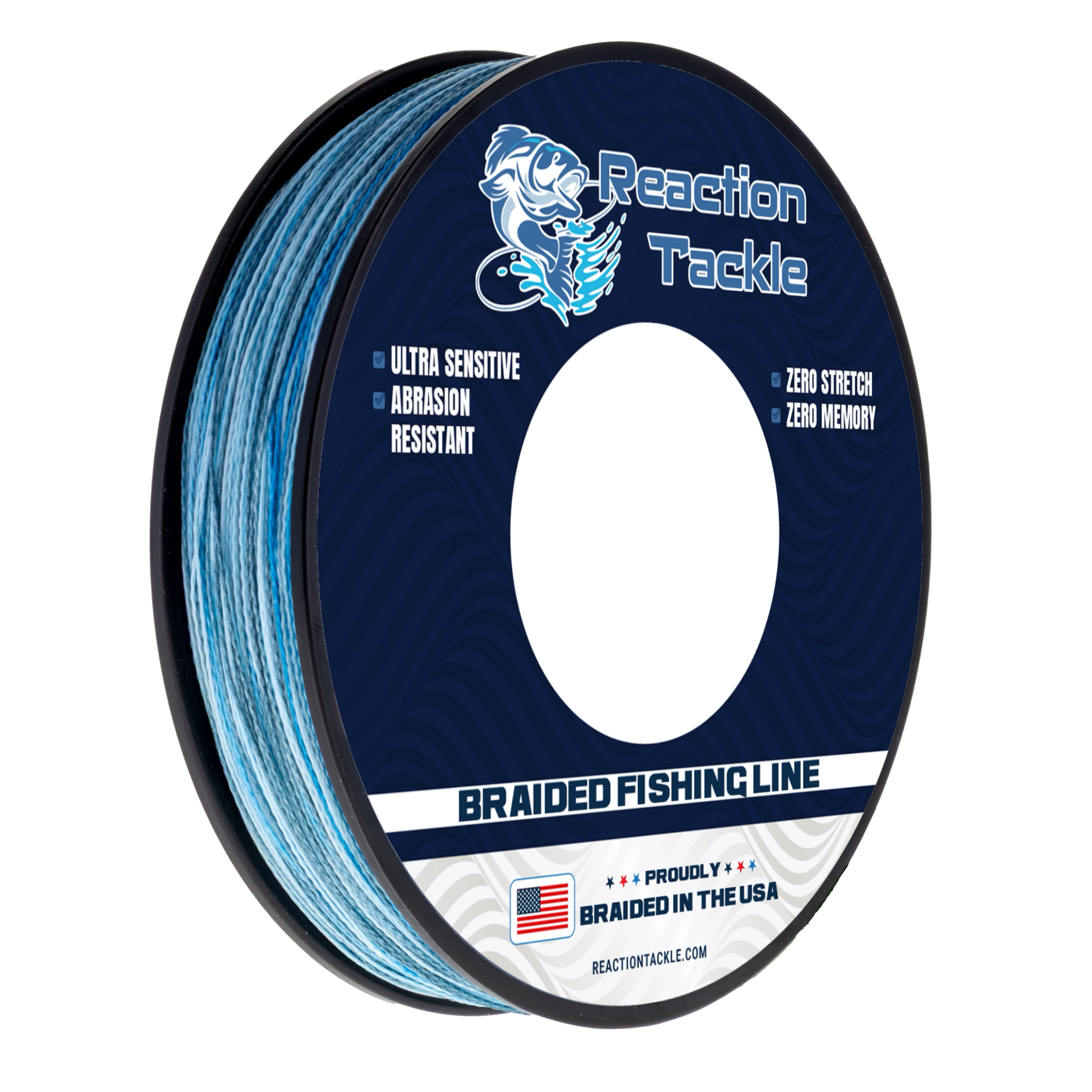 abrasion resistant braided fishing line Reaction Tackle BRAIDED IN THE USA Fishing Line- 4X- NEW – In The Bag Disc Golf Company