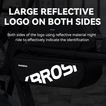 ROCKBROS E-Bike Bag top Tube Front Frame Bag Black Waterproof 4.5L Beam Storage Package