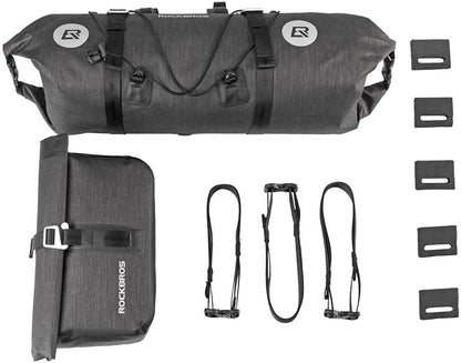 Waterproof Handlebar Bags Front 2 Dry Packs for MTB Road Bicycles 19-20L