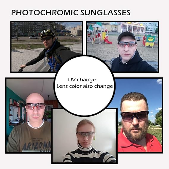 Adaptive Lens Photochromic Cycling Sunglasses