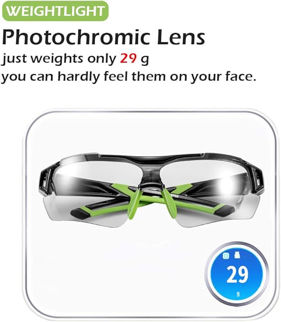 Adaptive Lens Photochromic Cycling Sunglasses