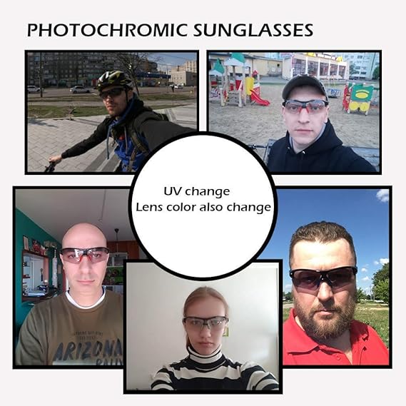 Adaptive Lens Photochromic Cycling Sunglasses