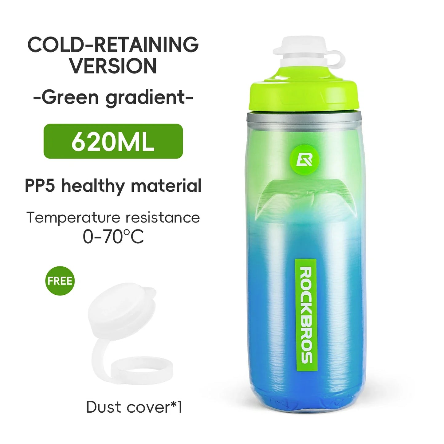 Bicycle Water Bottle 620ml 5h Cooling