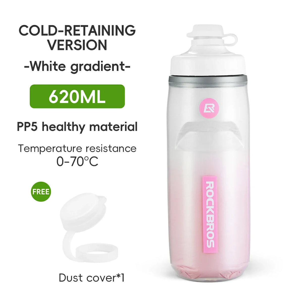 Bicycle Water Bottle 620ml 5h Cooling