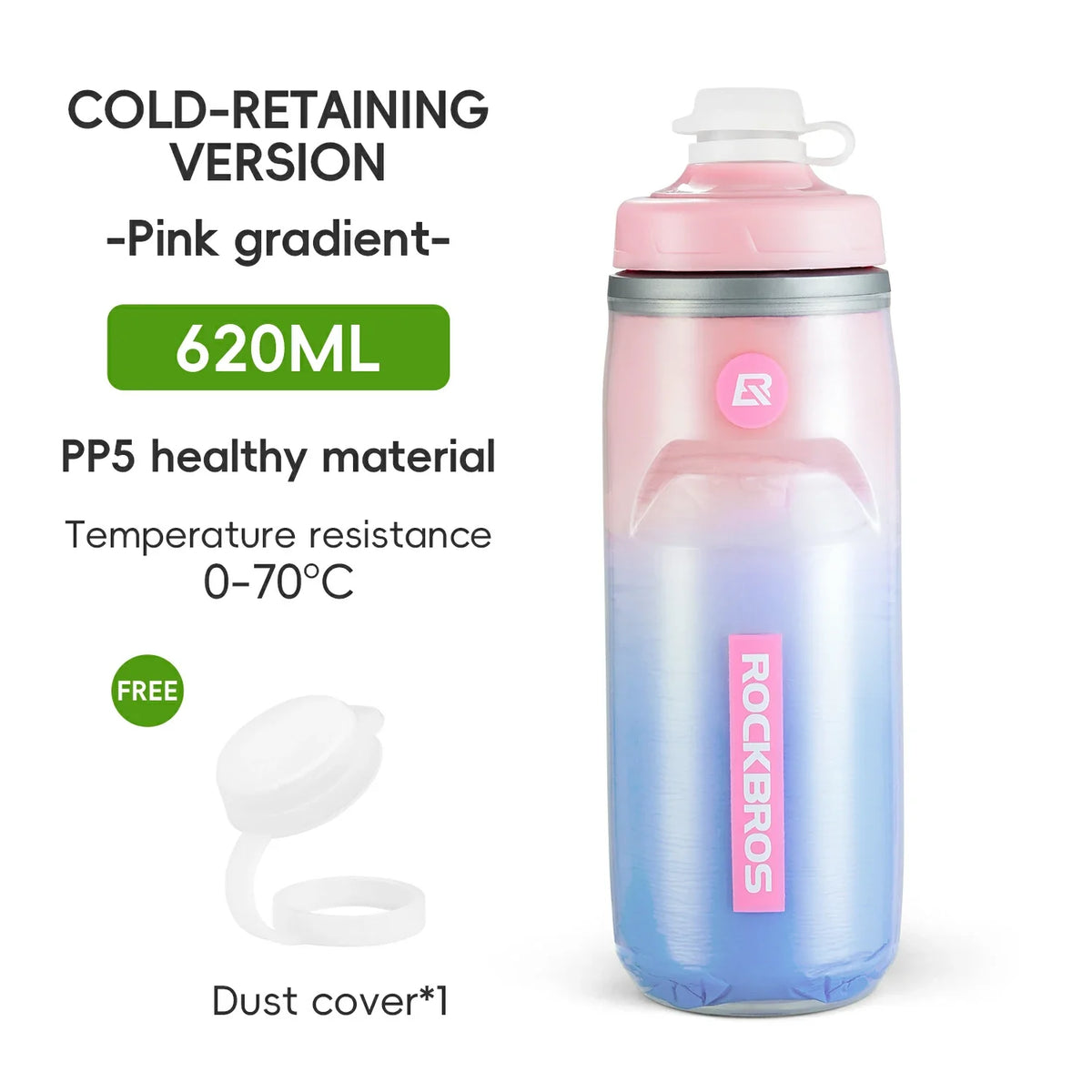 Bicycle Water Bottle 620ml 5h Cooling
