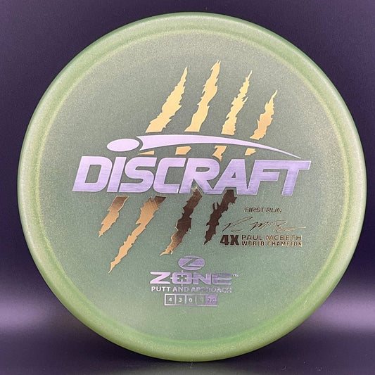 Z Zone (First Run) - Paul McBeth 4X Claws World Champion - Metallic Avocado