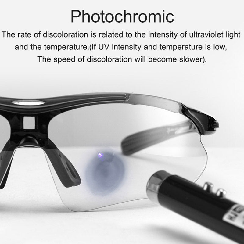 Full Frame Photochromic Bicycle Eyewear
