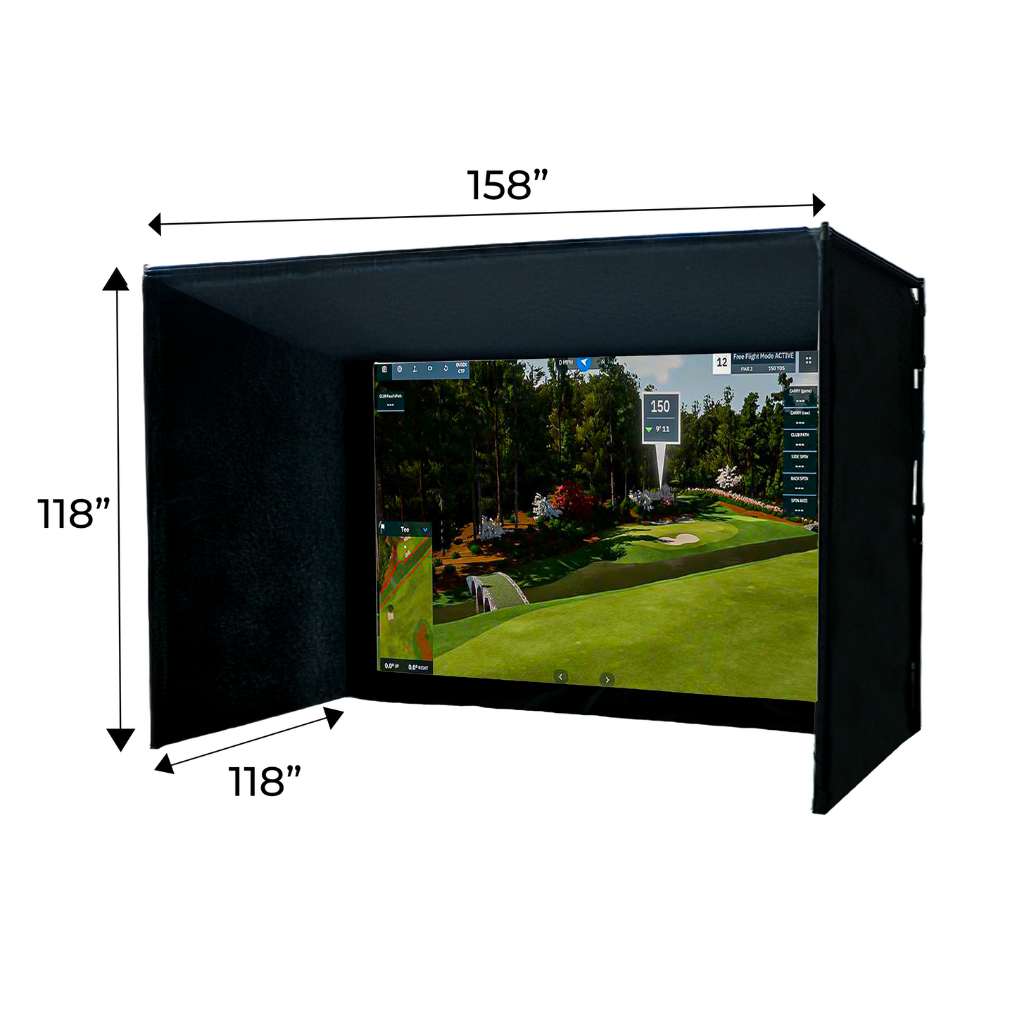 Albatross 13D Golf Simulator Enclosure by Elite Sim Golf