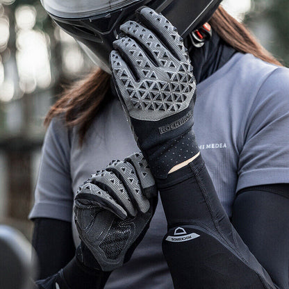 ROCKBROS Cycling Glove SBR Palm Bicycle Long Finger 3D Anti-collision Gloves