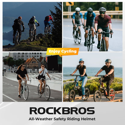 ROCKBROS Bicycle Helmet MTB Road Cycling Rear Light s Integrally-molded EPS+PC Ultralight