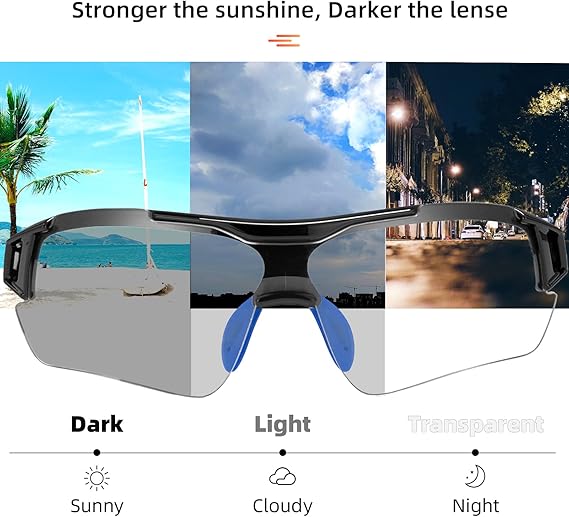 Adaptive Lens Photochromic Cycling Sunglasses