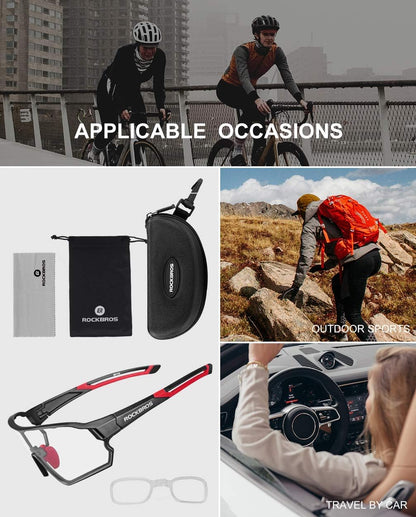 Thickened PC Lens Photochromic Sunglasses (UV400)