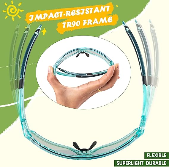 Kids Sports Glasses for Ages 8–14