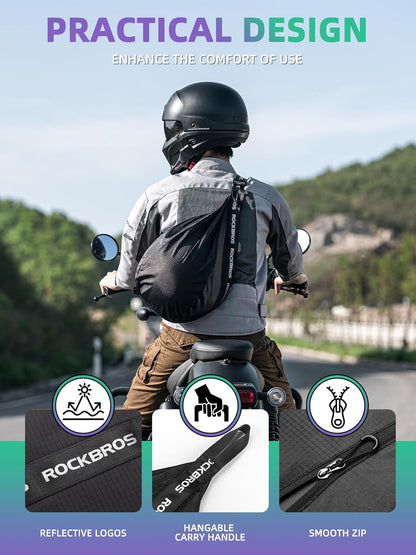 ROCKBROS Waterproof Motorcycle Helmet Backpack 7L Lightweight Storage Bag