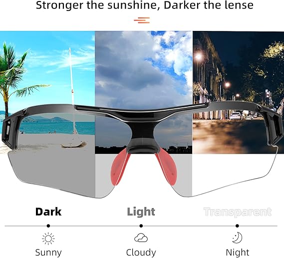 Adaptive Lens Photochromic Cycling Sunglasses