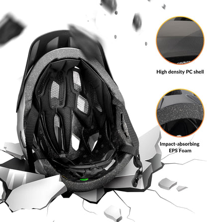 ROCKBROS Kids Full Face Bike Helmet Ages 5-14 Anti-Collision Detachable Chin