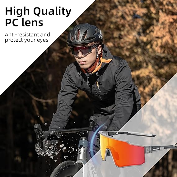 Unisex Polarized Cycling Sunglasses with TR90 Frame