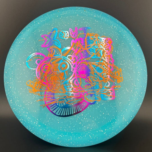 Metal Flake Glow C-Blend Sphinx - Assorted X-Out Stamps