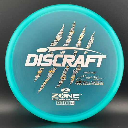 Z Zone (First Run) - Paul McBeth 4X Claws World Champion - Pearly Turquoise