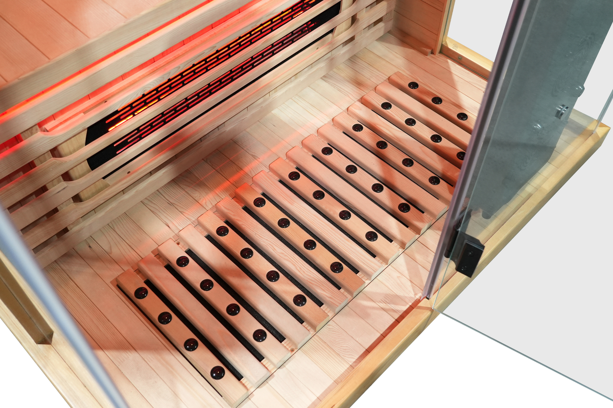Blisspod I Vantaa RED I All-In-One - Full Spectrum + Red Light Therapy I Indoor Premium Sauna I 2 Person