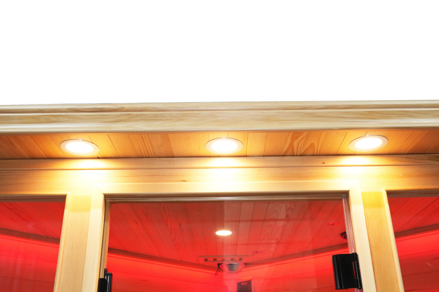 Blisspod I Vienna RED I All-In-One - Full Spectrum + Red Light Therapy I Indoor Corner Premium Sauna I 4-5 Person