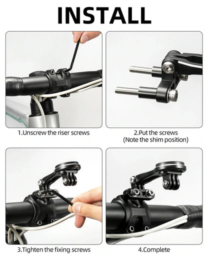 Bike Computer Mount Out-Front Aluminum Integrated