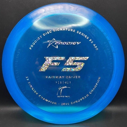 F5 400 Plastic Fairway Driver - Seppo Paju Signature Stamp