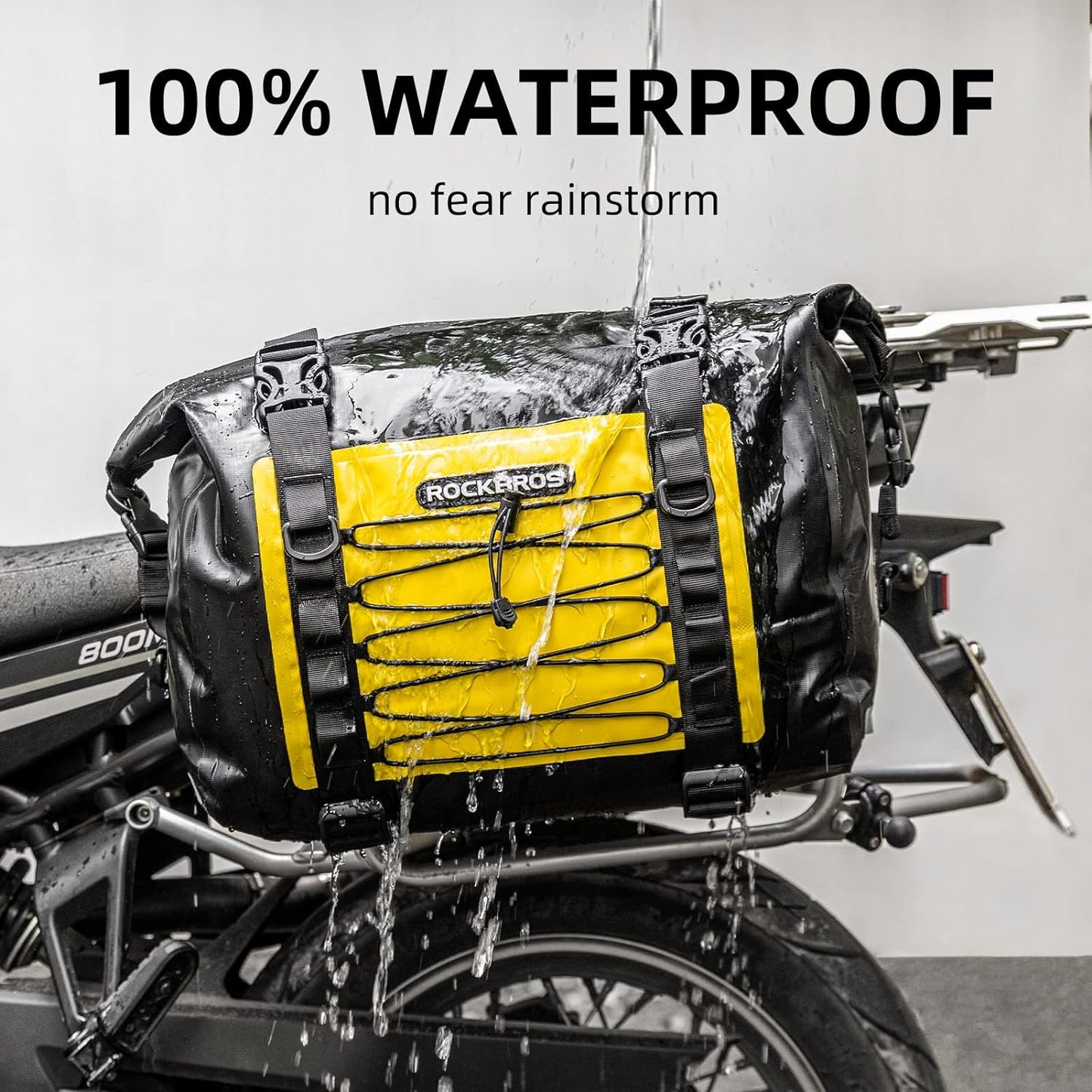 ROCKBROS 60L Waterproof Motorcycle Saddle Bags Durable Removable 2 PCS