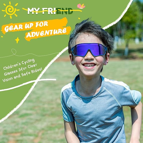 Kids Sports Glasses for Ages 8–14